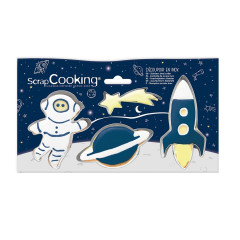 Emporte-pièces Espace x4 - Scrapcooking