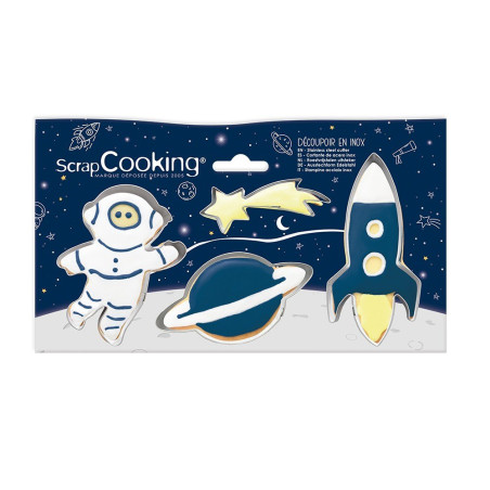 Emporte-pièces Espace x4 - Scrapcooking