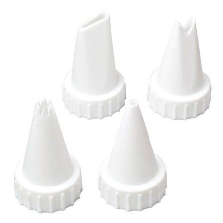 Set 4 douilles décoration pour tube glaçage - Wilton