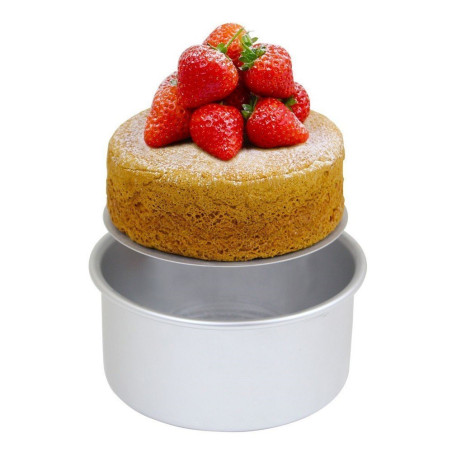 Moule gâteau rond 27,5cm H 7,5cm fond amovible - PME