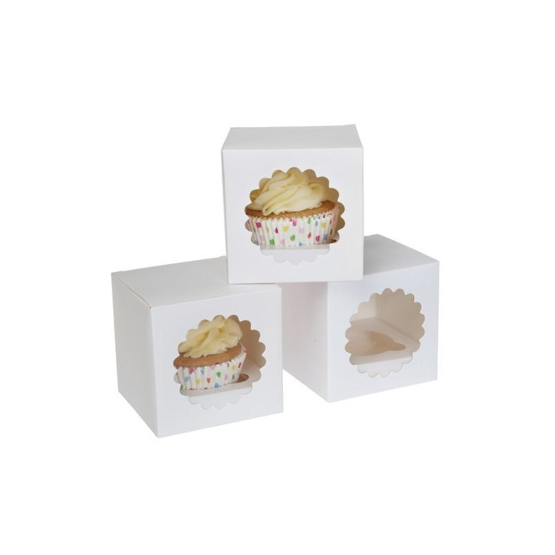 Boite à cupcake blanche x3 - House of Marie
