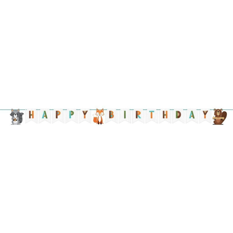 Guirlande Anniversaire Animaux de la Forêt - Anniversary House