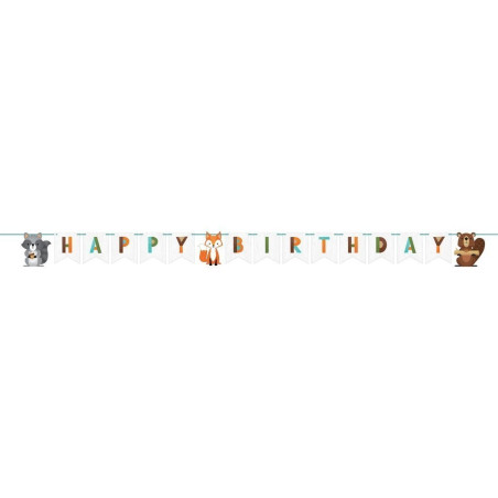 Guirlande Anniversaire Animaux de la Forêt - Anniversary House
