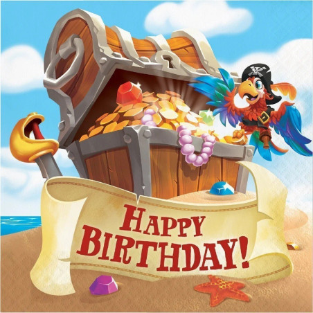 Serviette papier Pirates x16 - Anniversary House
