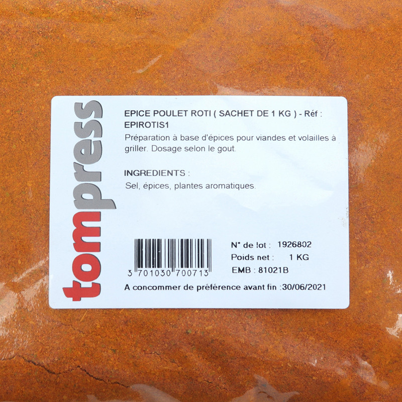 Epices Roti Epice grillade et poulet rôti 1 kg
