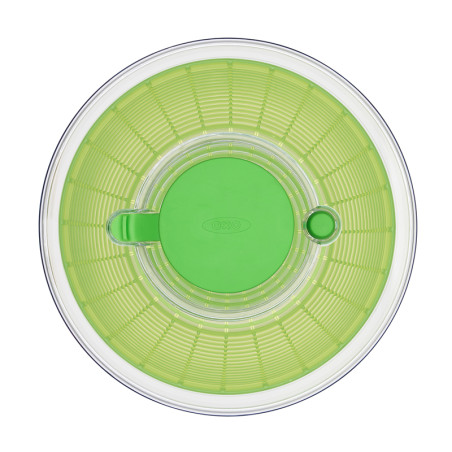 Essoreuse à salade OXO verte 26 cm avec poussoir ergonomique