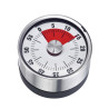 Minuteur inox mécanique aimanté 60 minutes