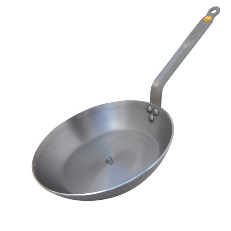 Box SteakLover : poêle 26 cm Mineral B De Buyer moulin à poivre 14 cm et pince inox 24 cm