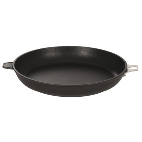 Poêle 32 cm en fonte d'alu antiadhésive induction avec contre poignée sans queue