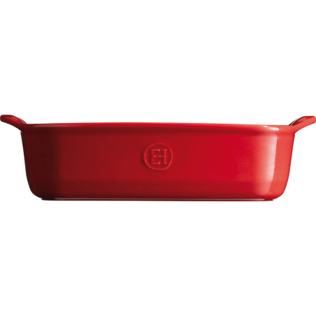 Plat à four rectangulaire individuel 22 cm céramique Ultime Emile Henry rouge Grand Cru
