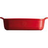 Plat à four rectangulaire individuel 22 cm céramique Ultime Emile Henry rouge Grand Cru