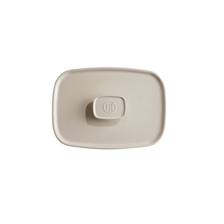 Couvercle blanc Argile pour plat à four rectangulaire 30 cm Ultime Emile Henry