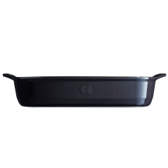 Plat à four rectangulaire 42 cm céramique Ultime Emile Henry gris anthracite Fusain