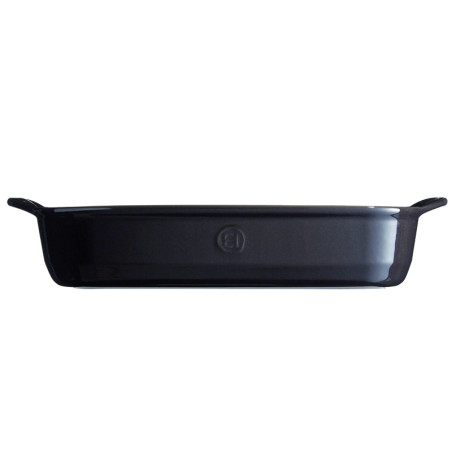 Plat à four rectangulaire 42 cm céramique Ultime Emile Henry gris anthracite Fusain