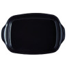 Plat à four rectangulaire 42 cm céramique Ultime Emile Henry gris anthracite Fusain