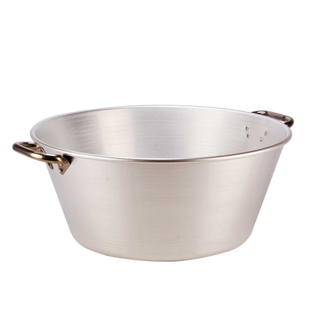 Bassine alu à gras et confiture 60 cm 47 litres