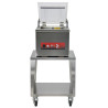 Chariot inox avec roulettes freinées pour machine sous vide à cloche 30 cm