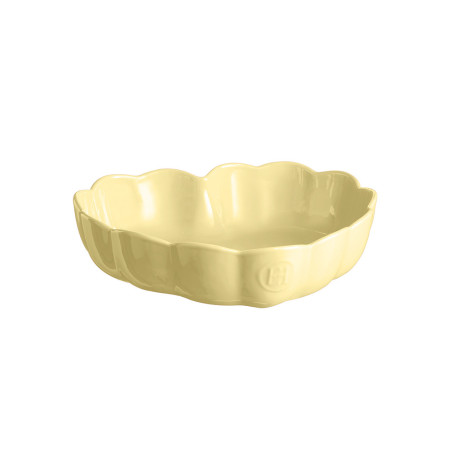 Moule cœur Madeleine Emile Henry en céramique jaune Vanille