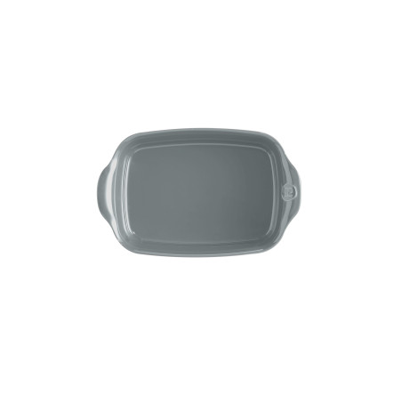 Plat à four céramique individuel 22 cm gris Perle le bon plat Emile Henry