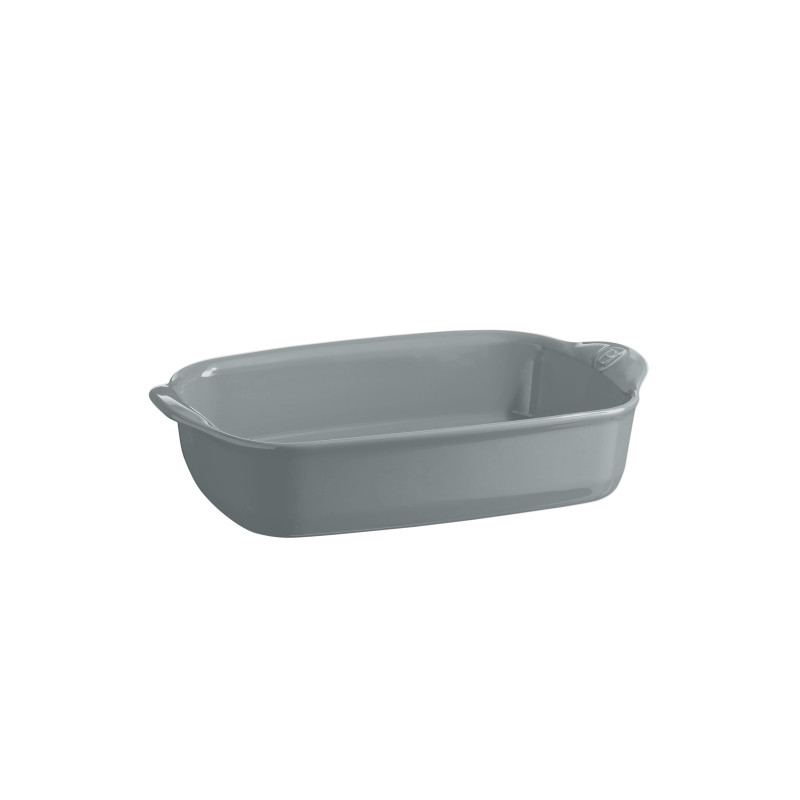 Plat à four céramique 30 cm gris Perle le bon plat Emile Henry