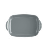 Plat à four céramique 36 cm gris Perle le bon plat Emile Henry