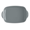 Plat à four céramique 42 cm gris Perle le bon plat Emile Henry