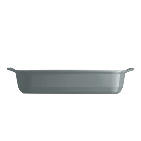 Plat à four céramique 42 cm gris Perle le bon plat Emile Henry