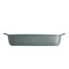 Plat à four céramique 42 cm gris Perle le bon plat Emile Henry