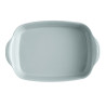 Grand plat à four céramique 42 cm bleu clair Ecume le bon plat Emile Henry
