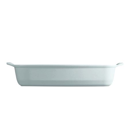 Grand plat à four céramique 42 cm bleu clair Ecume le bon plat Emile Henry