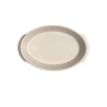 Plat four ovale individuel céramique blanc Opale Solo Emile Henry