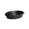 Plat à four ovale individuel céramique noir Basalte Solo Emile Henry