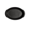 Plat à four ovale individuel céramique noir Basalte Solo Emile Henry