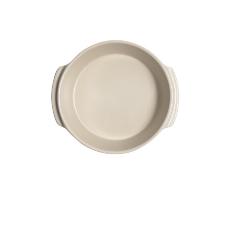 Plat four rond individuel céramique blanc Opale Solo Emile Henry