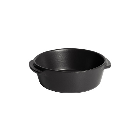 Plat à four rond individuel céramique noir Basalte Solo Emile Henry