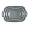 Plat à four céramique individuel 22 cm gris Perle le bon plat Emile Henry