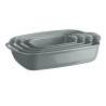 Plat à four céramique 36 cm gris Perle le bon plat Emile Henry