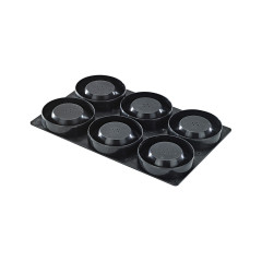 Plaque tartelette ronde unie creuse Kali 29x19cm