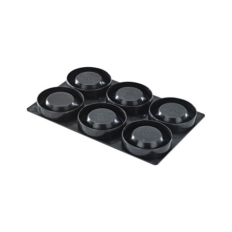 Plaque tartelette ronde unie creuse Kali 29x19cm