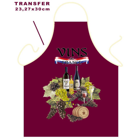 Tablier Les vins de France