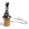 Bouchon en liège avec lapin en étain