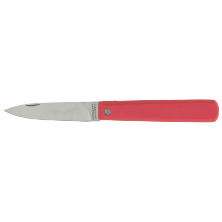 Couteau de poche pliant inox et manche bois de charme rouge fabriqué en France