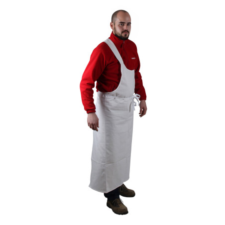 Tablier de boucher une épaule en coton
