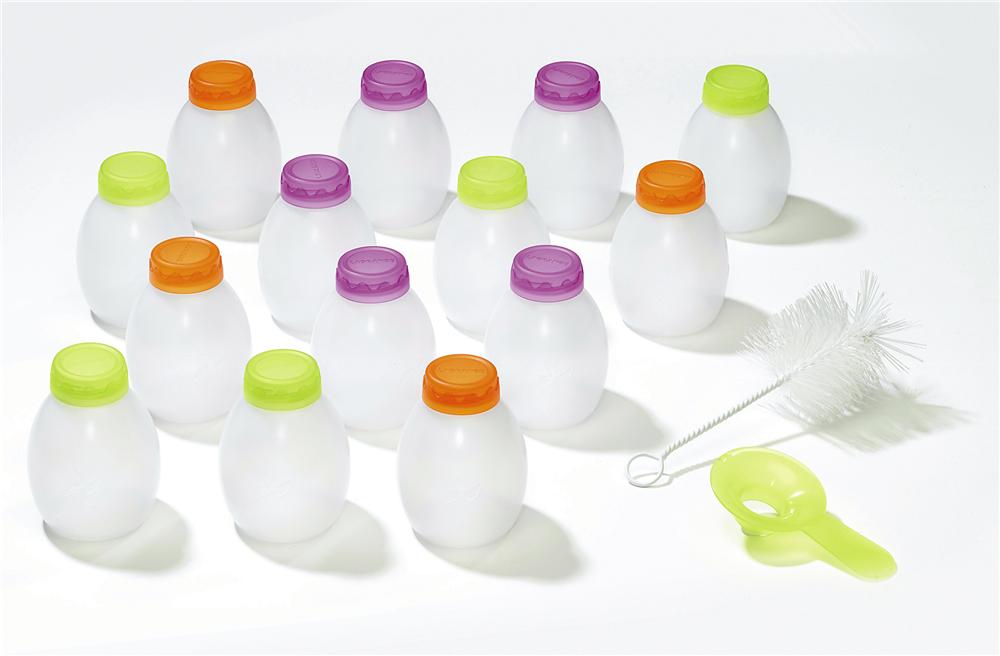 14 petites bouteilles pour yaourt à boire - Tom Press
