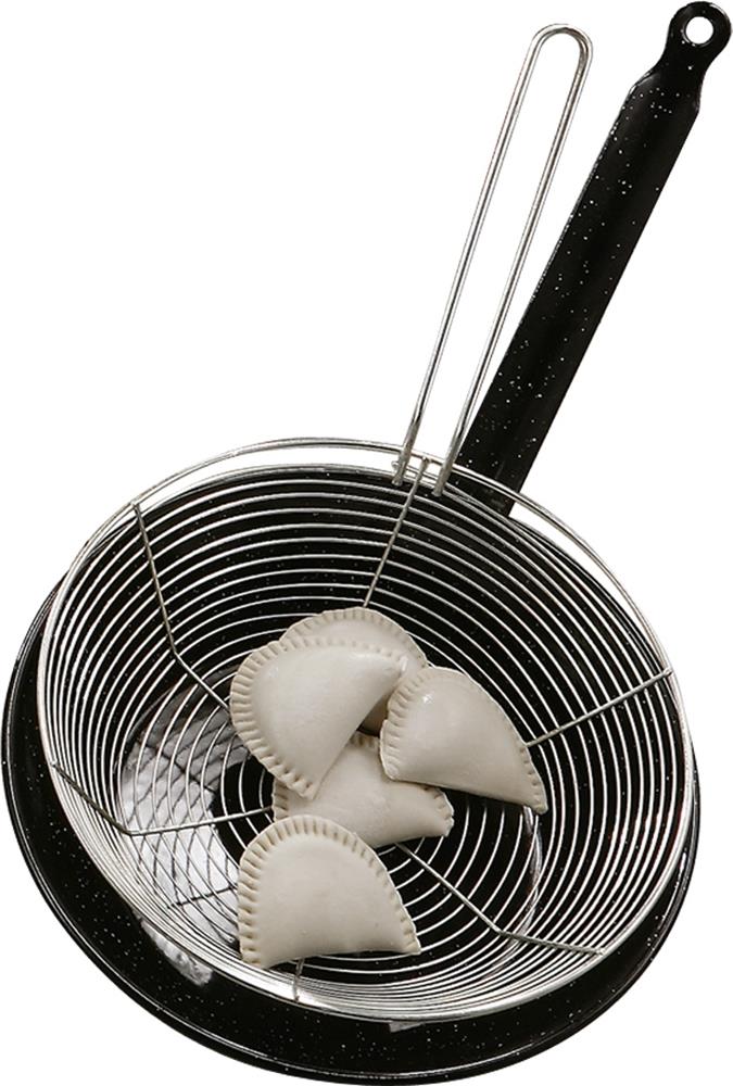 Poêle à frire en aluminium avec manche en bois – De Grandis Cuisine