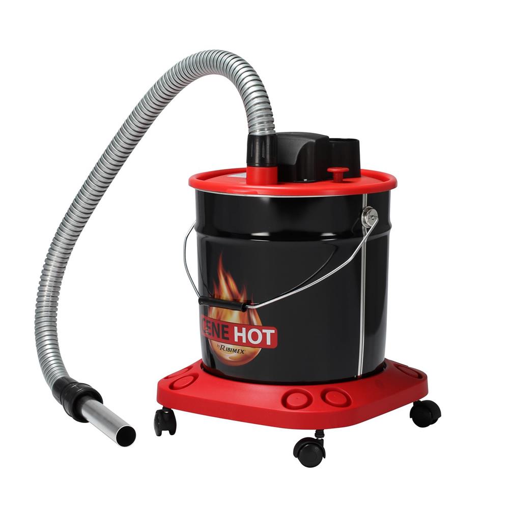 Aspirateur à cendres chaudes et souffleur électrique 18 litres sur  roulettes 950 W - Tom Press