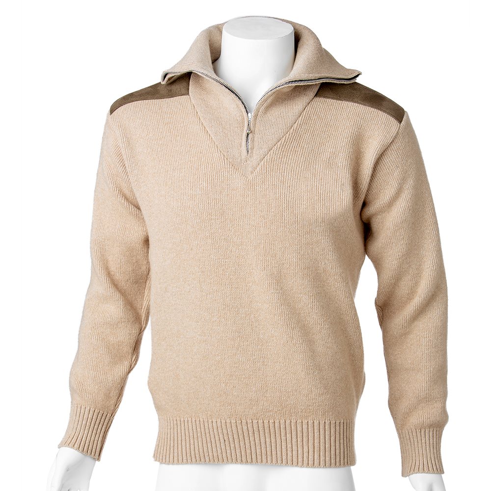 Pull col camionneur beige homme taille M P62 Bartavel - Tom Press