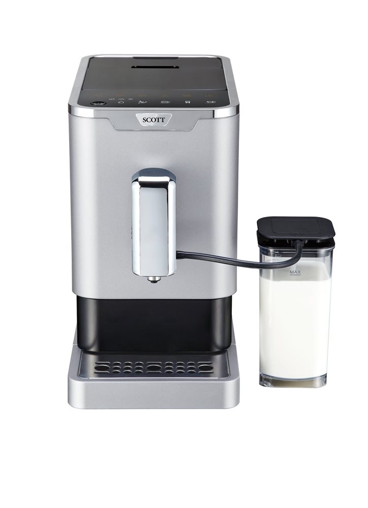 Machine à café expresso broyeur à grains avec pichet à lait