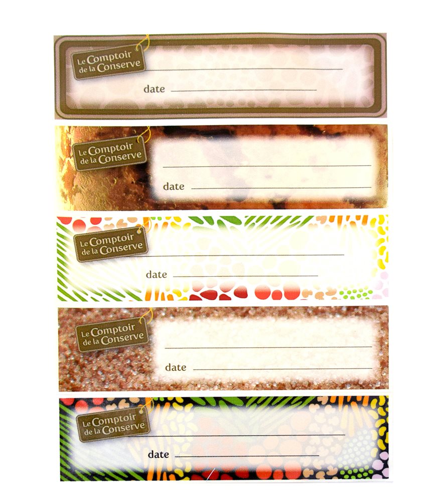 Planche étiquettes autocollantes épices et aromates