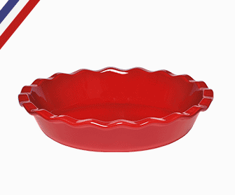 Plat à clafoutis céramique rouge Grand Cru Emile Henry